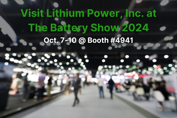 custom made lithium batteries battery show 2024